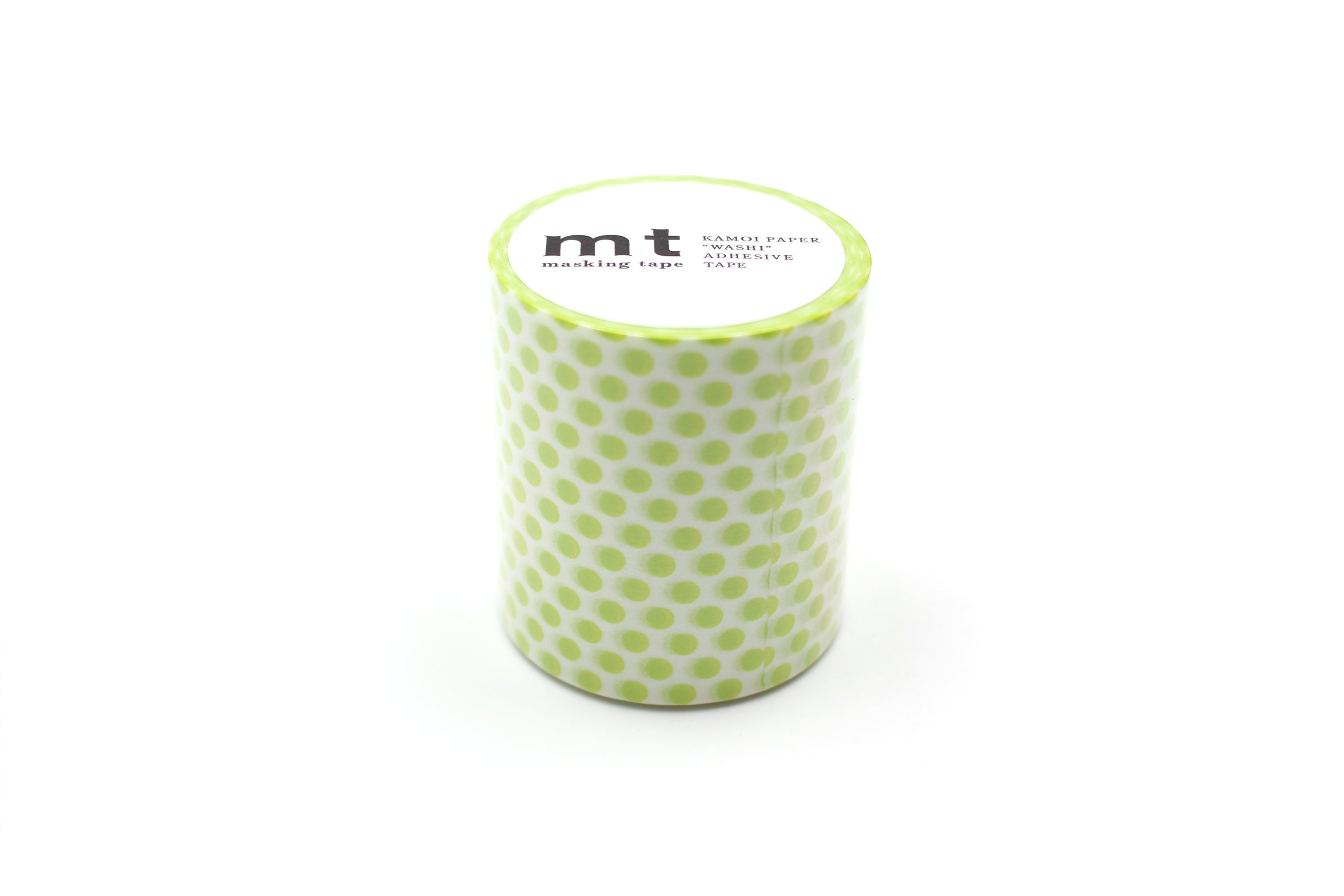 mt Basic - Dot Lime - 50mm Washi Tape