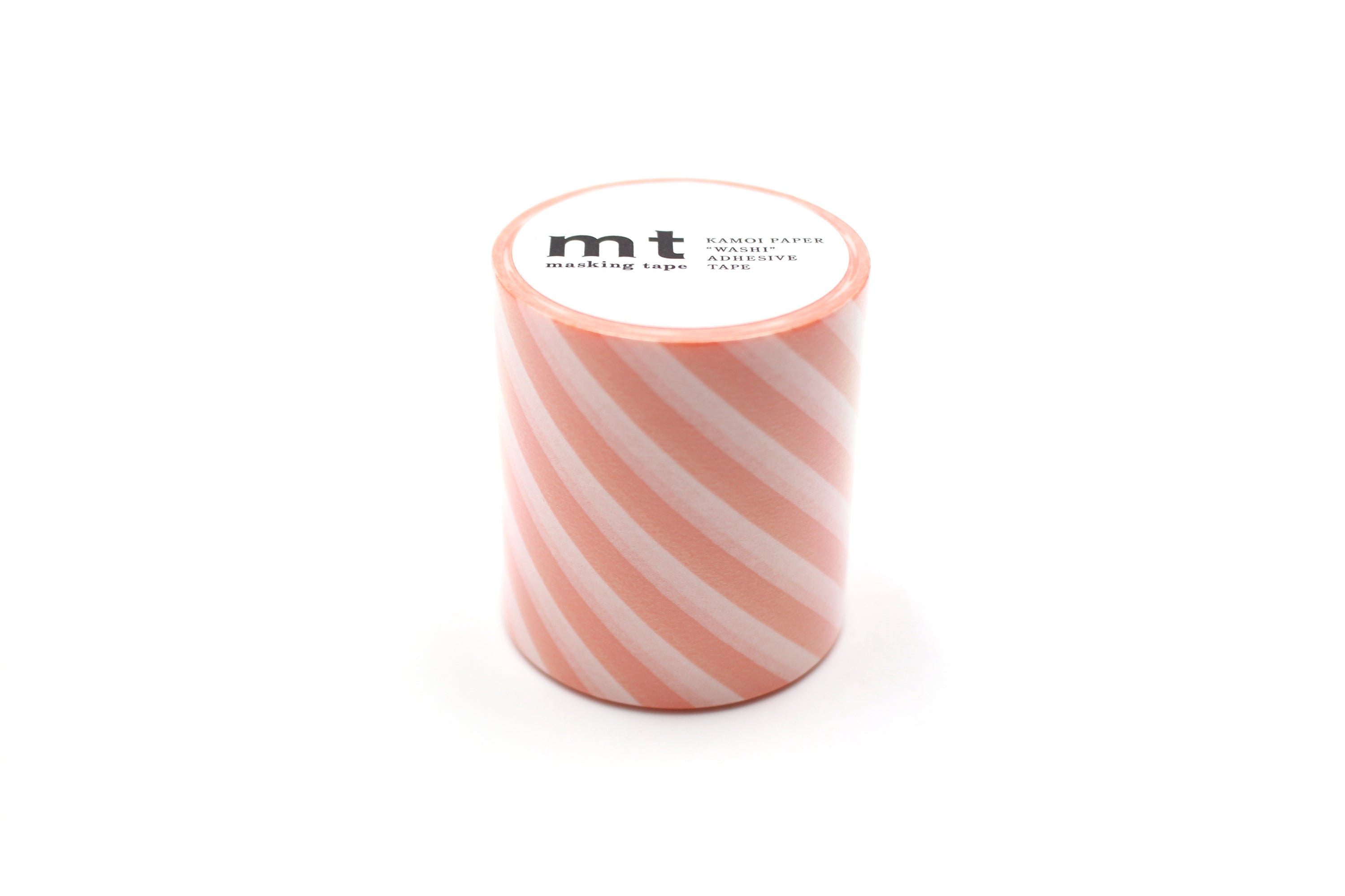 mt Basic - Stripe Salmon Pink - 50mm Washi Tape