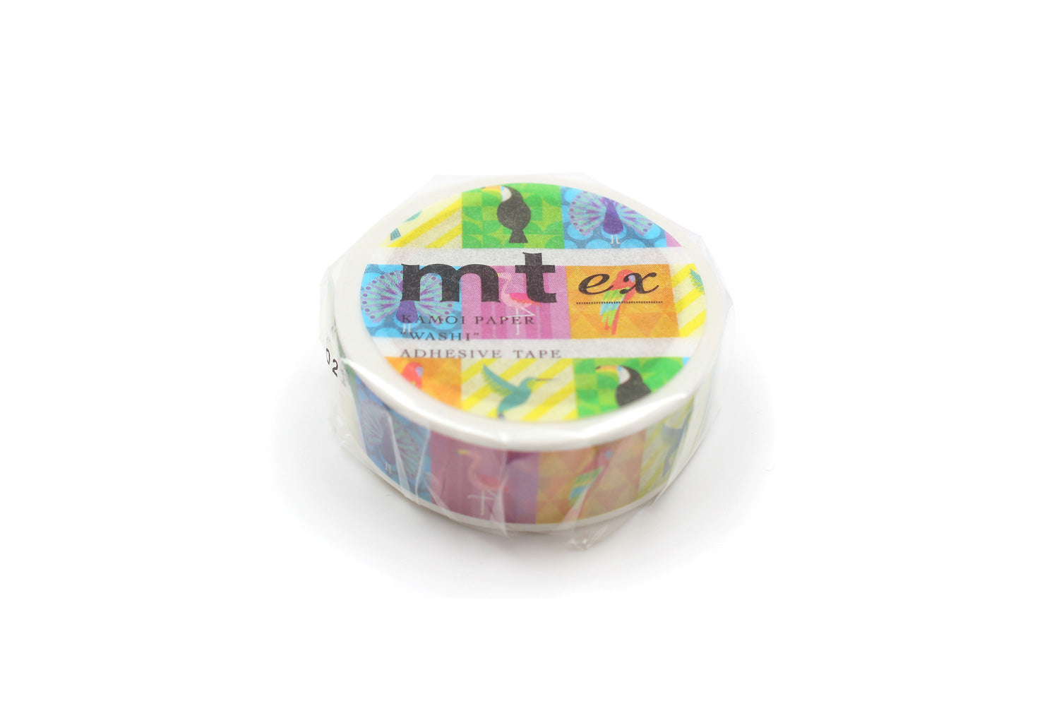 mt ex - Colorful Bird - 15mm Washi Tape